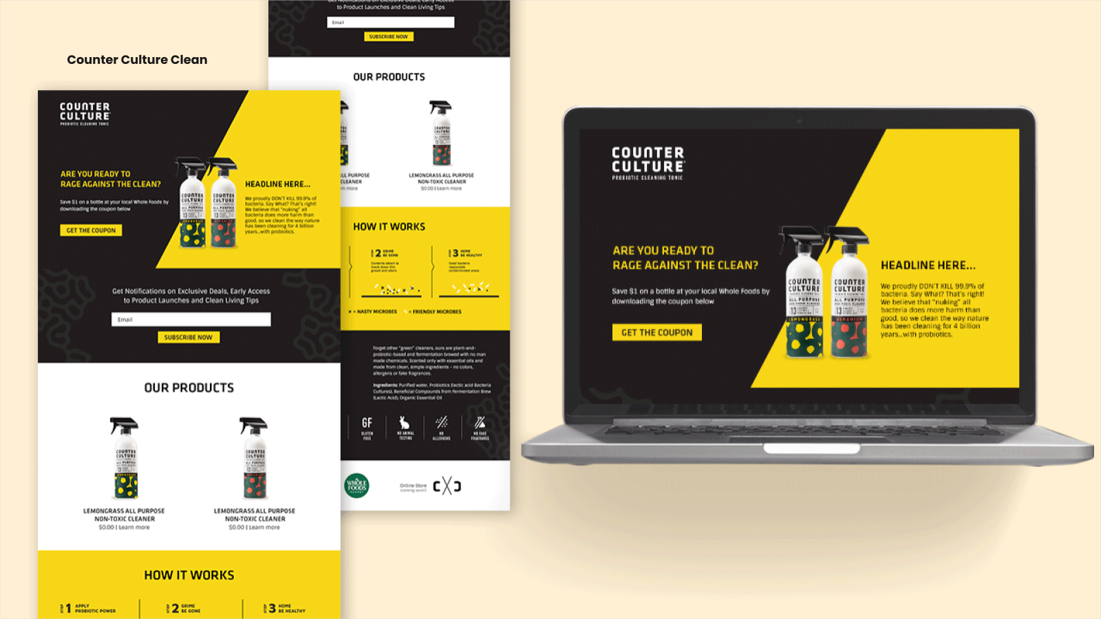 Counter Culture landing page